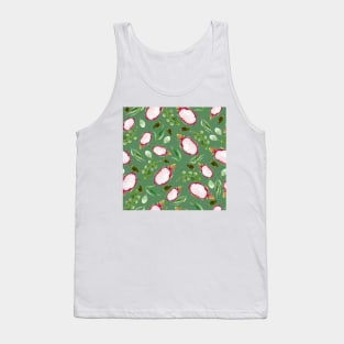 Dragonfruit on green  | Watercolor | Pattern Tank Top